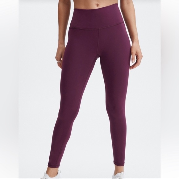 Fabletics Burgundy Wine Define PowerHold High-Waisted 7/8 Legging Sz Small - Picture 2 of 10